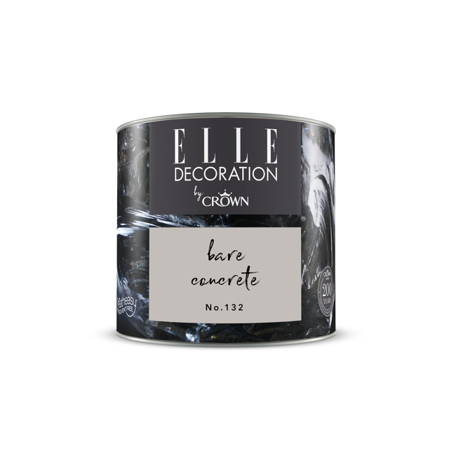 Bild von Wandfarbe 'Bare Concrete No. 132' grau matt 125 ml