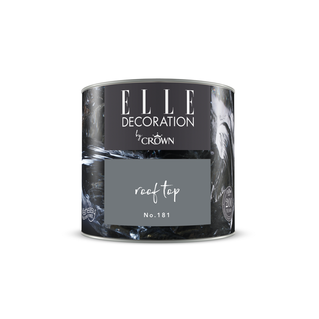 Bild von Wandfarbe 'Roof Top No. 181' grau matt 125 ml