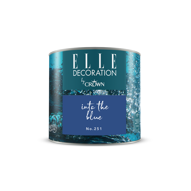Bild von Wandfarbe 'Into The Blue No. 251' blau matt 125 ml