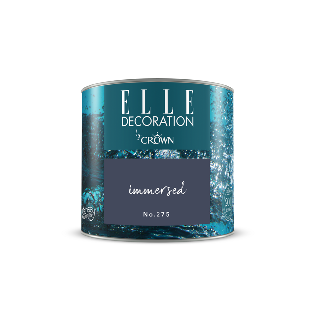 Bild von Wandfarbe 'Immersed No. 275' blau matt 125 ml