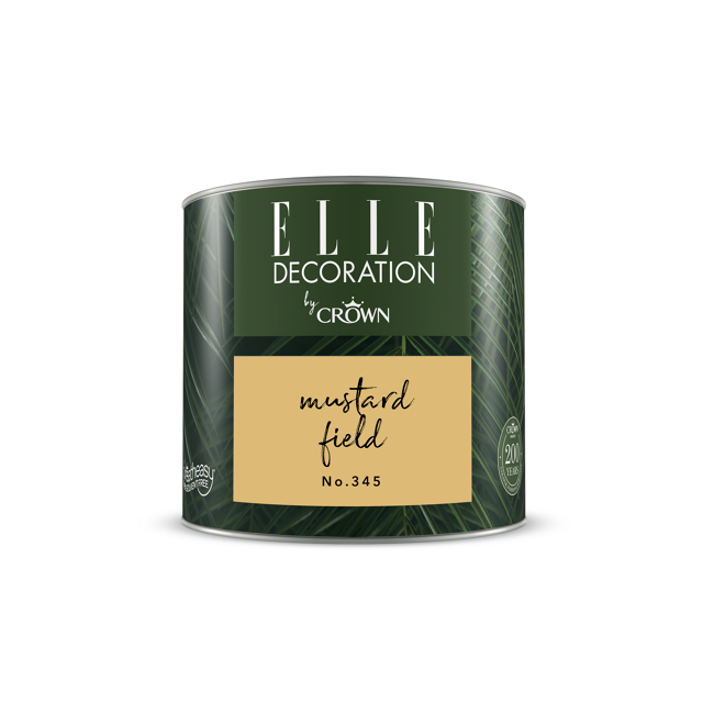 Bild von Wandfarbe 'Mustard Field No. 342' gelbgrün matt 125 ml