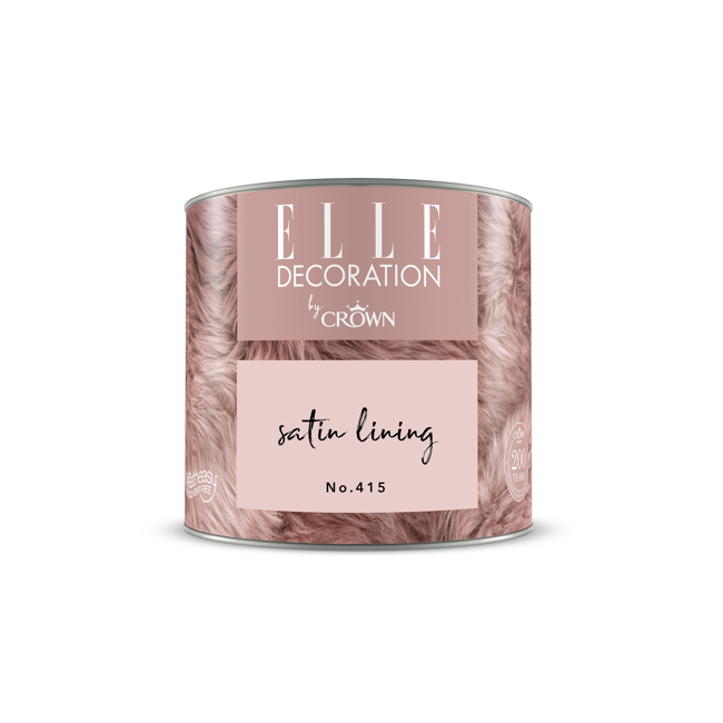 Bild von Wandfarbe 'Satin Lining No. 415' rosa matt 125 ml