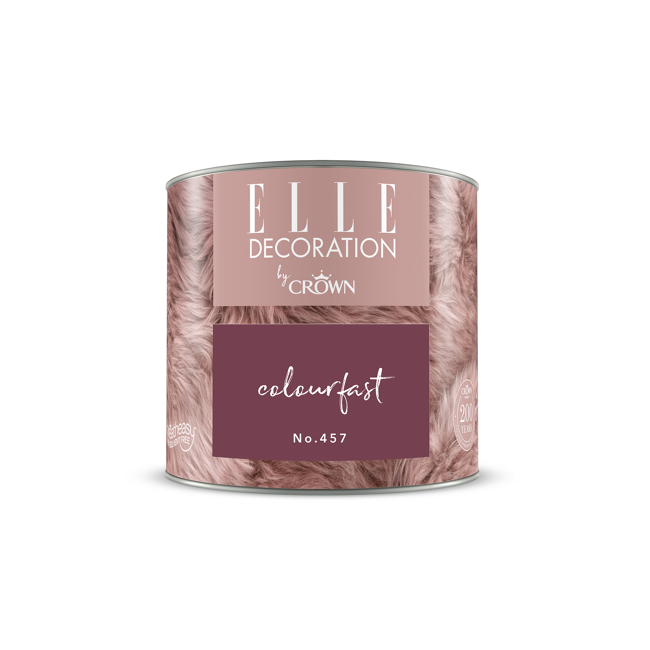 Bild von Wandfarbe 'Colourfast No. 457' beerenfarben matt 125 ml