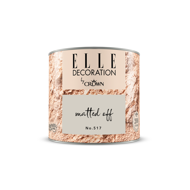 Bild von Wandfarbe 'Matted Off No. 517' grau matt 125 ml