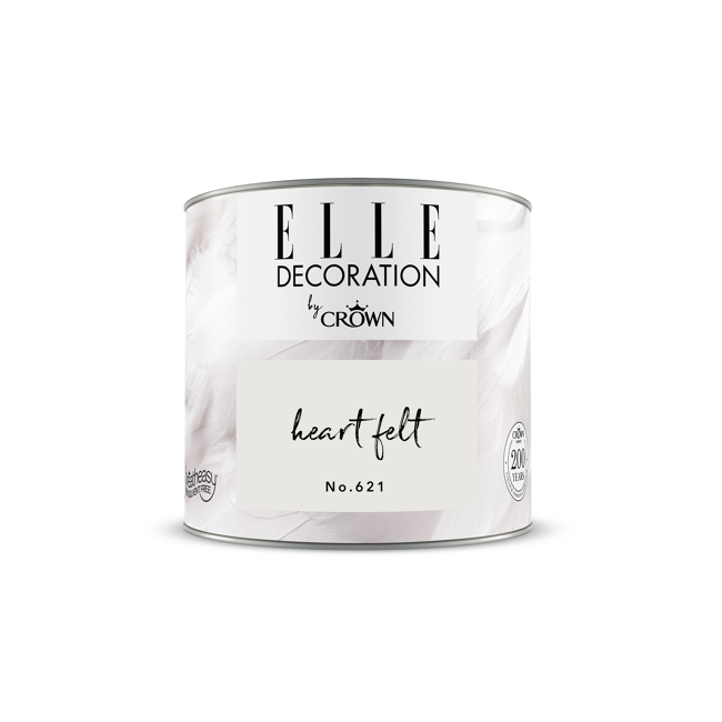 Bild von Wandfarbe 'Heart Felt No. 621' grauweiß matt 125 ml
