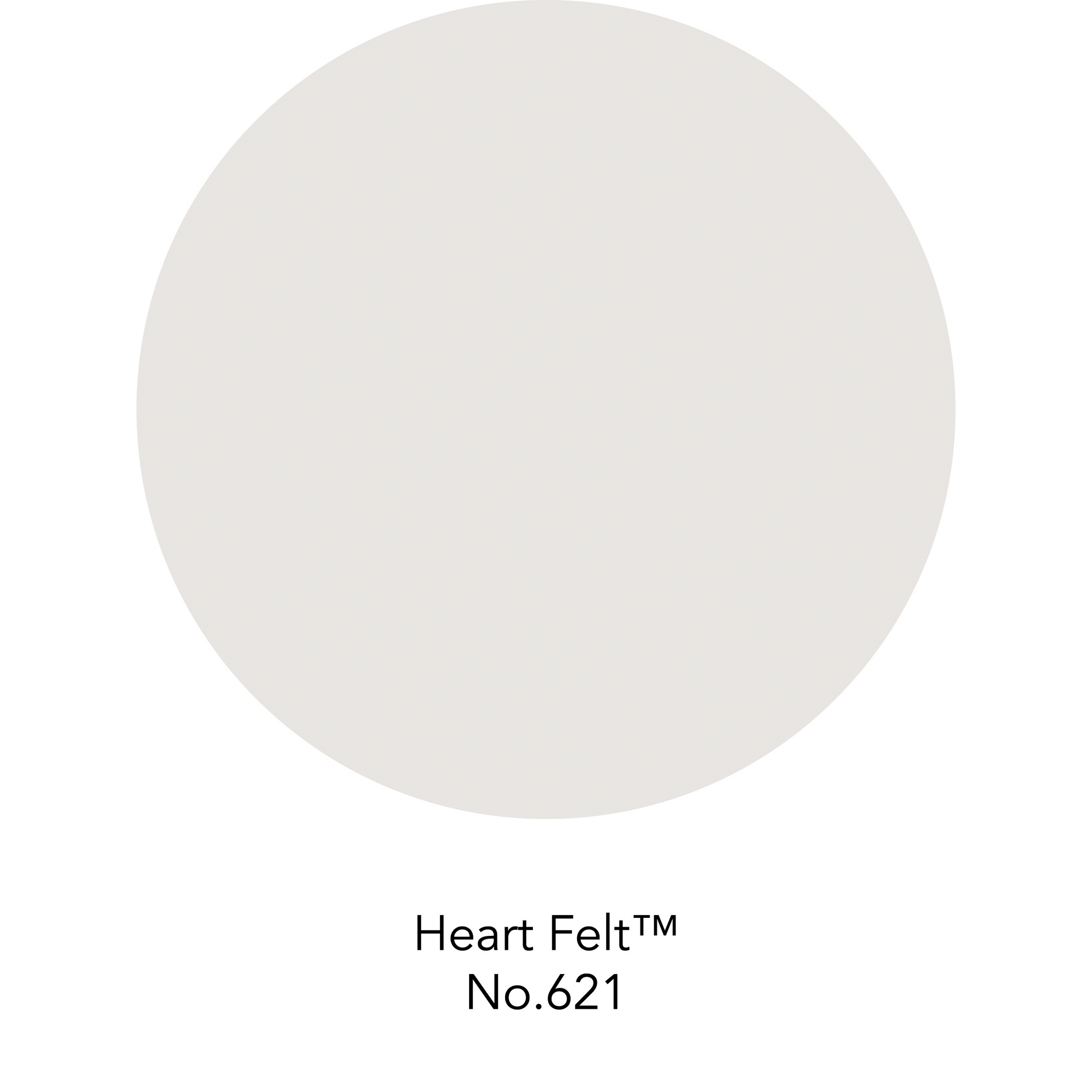 Wandfarbe 'Heart Felt No. 621' grauweiß matt 125 ml + product picture