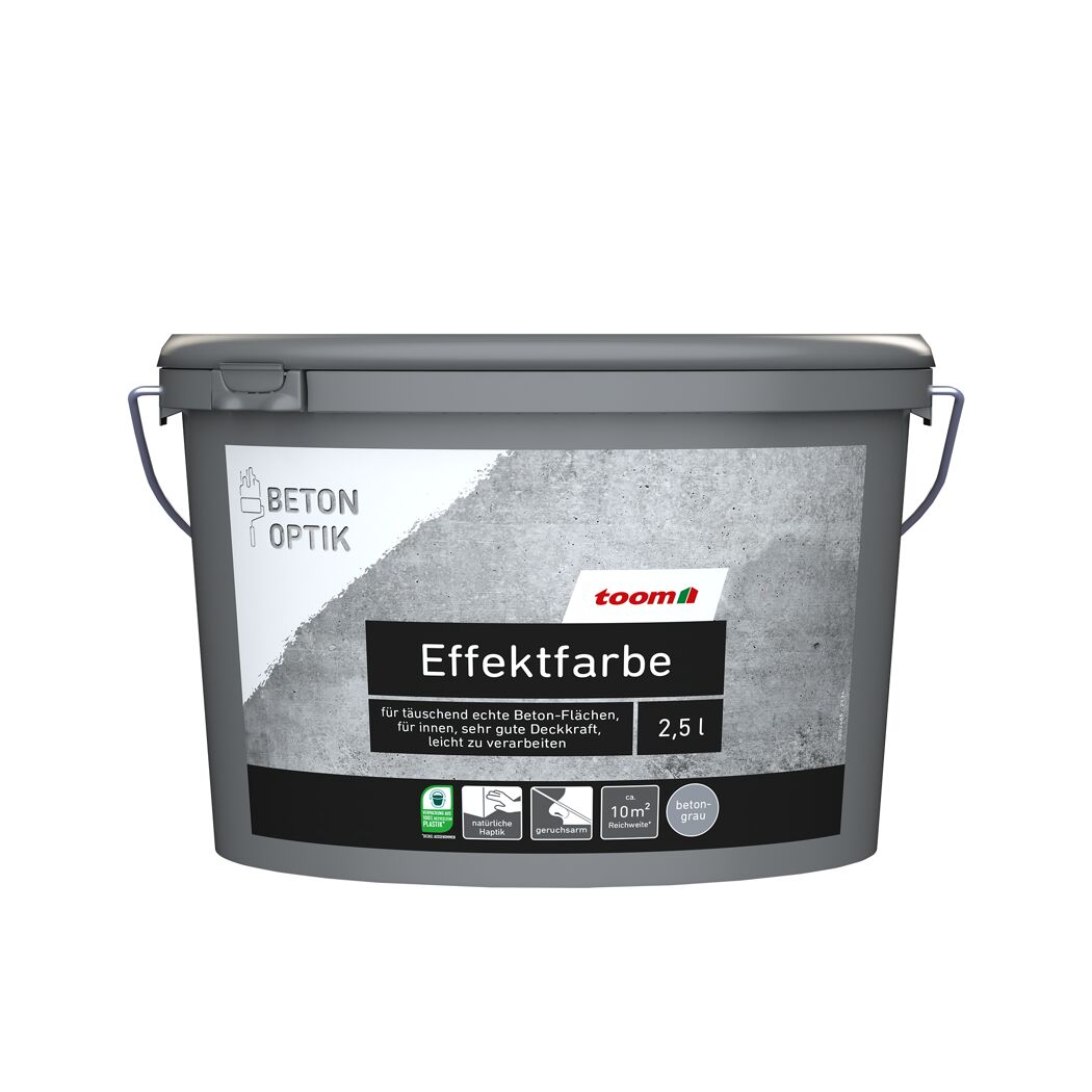 Effektfarbe betongrau 2,5 l
