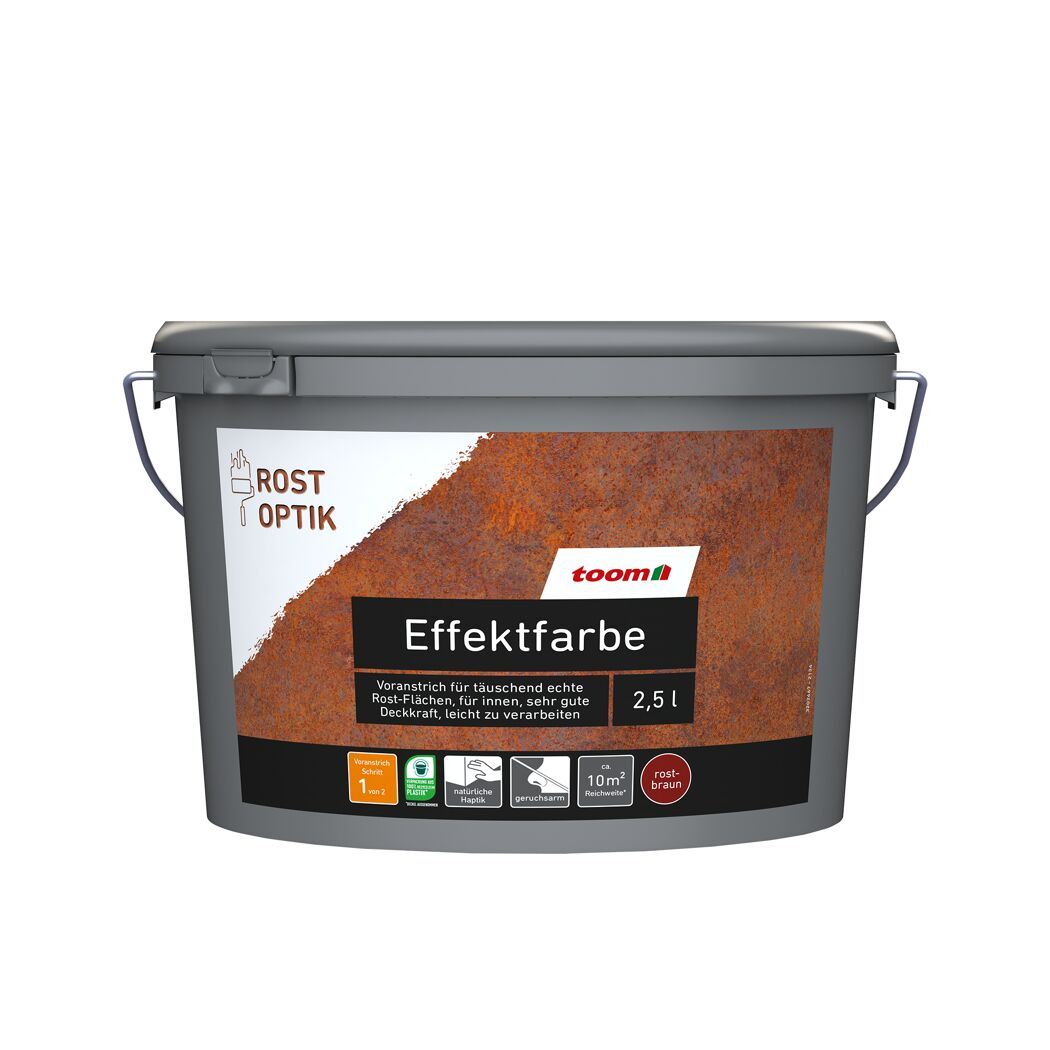 Effektfarbe rostfarben 2,5 l