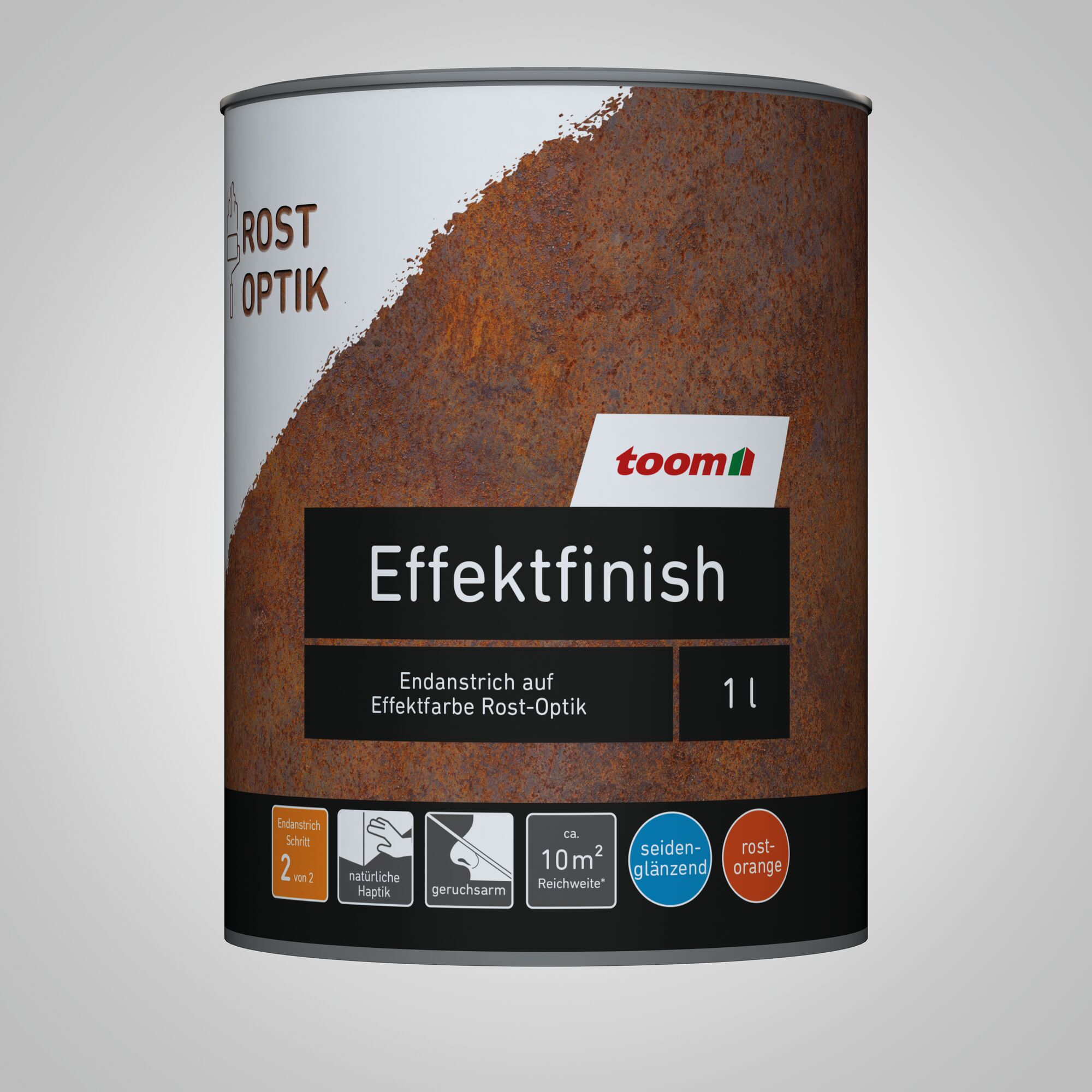 toom Effektfinish Farbe in Rost-Optik