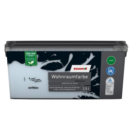 2. Bild von Wohnraumfarbe zartblau matt 2,5 l