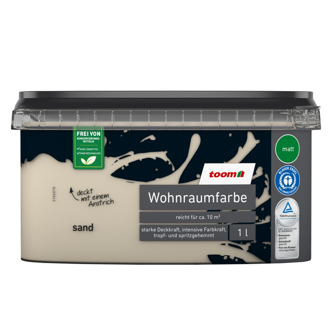 Bild von Wohnraumfarbe sandfarben matt 1 l