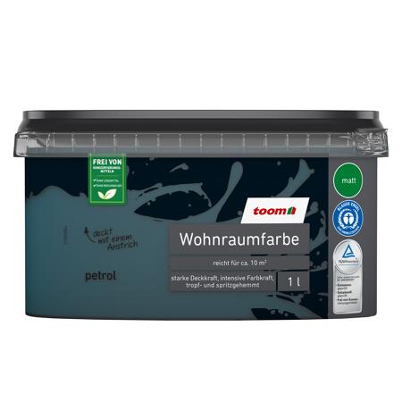 2. Bild von Wohnraumfarbe petrolfarben matt 1 l