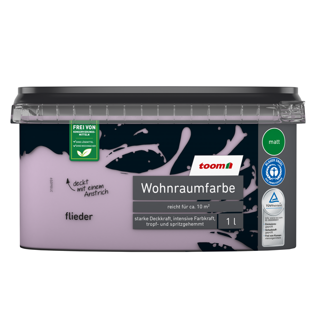 Bild von Wohnraumfarbe fliederfarben matt 1 l