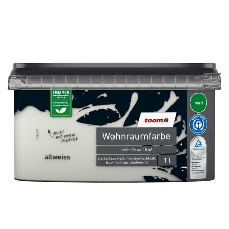 2. Bild von Wohnraumfarbe altweiß matt 1 l