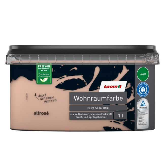 Bild von Wohnraumfarbe altrosa matt 1 l