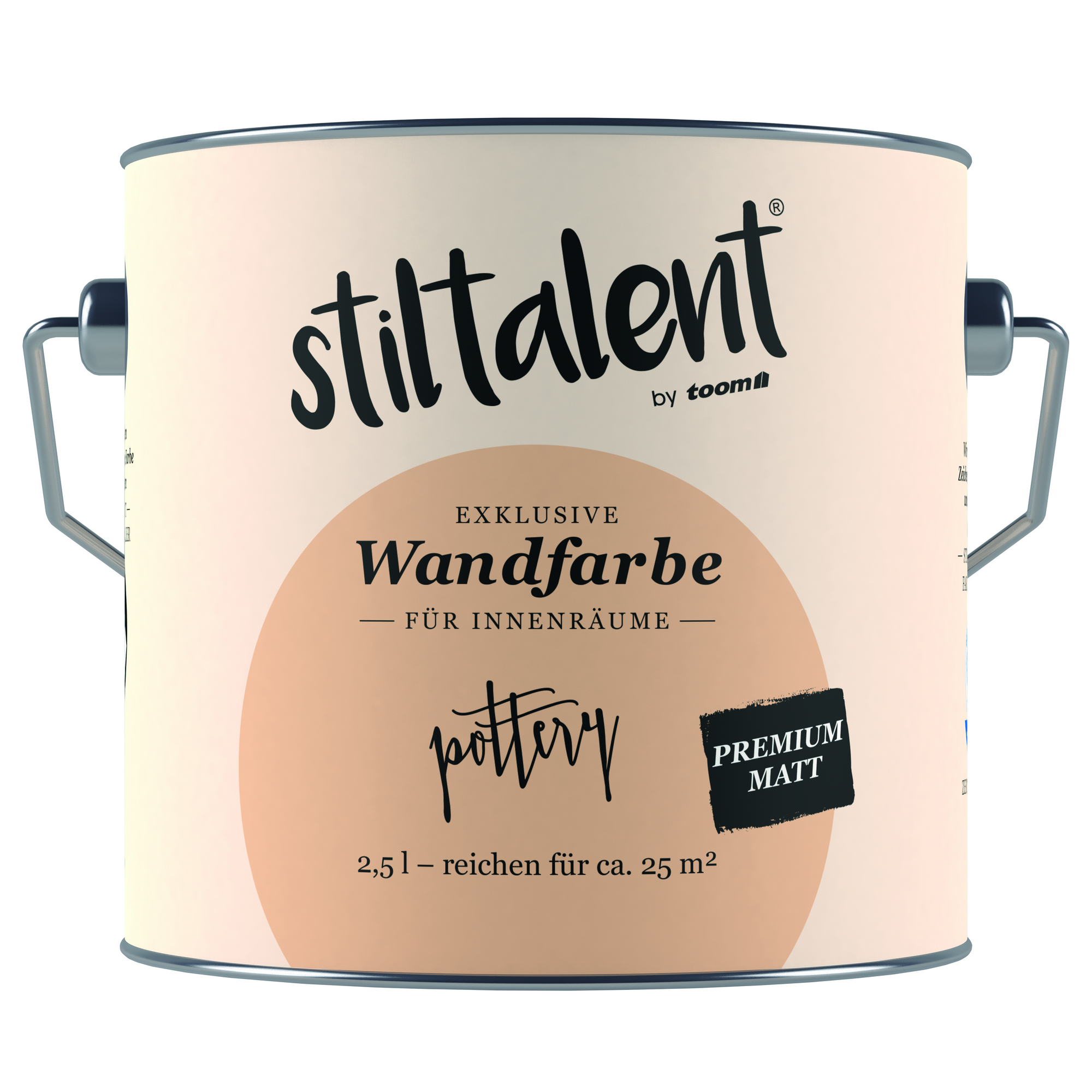 Wandfarbe 'Pottery' hellbraun matt 2,5 l + product picture