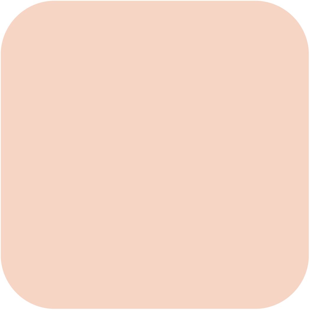 Abgerundetes Quadrat in Creme