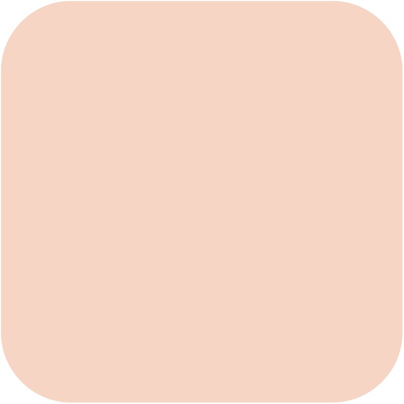 Abgerundetes Quadrat in Creme