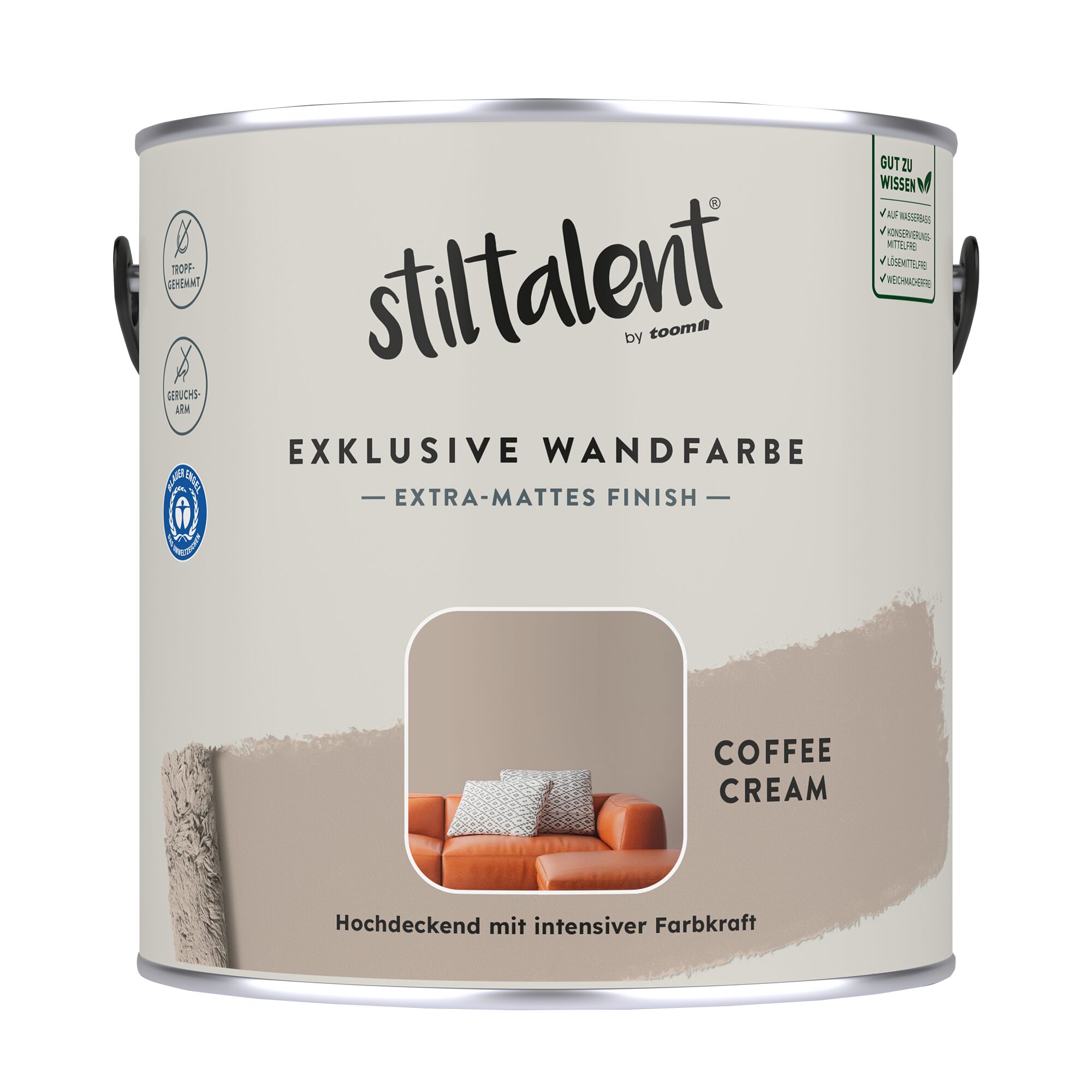 Stiltalent Wandfarbe Coffee Cream, extra-mattes Finish