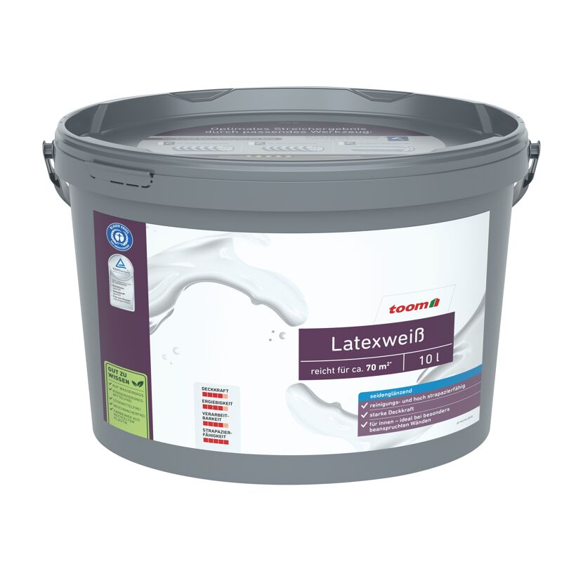 Latexweiß seidenglänzend 10 l