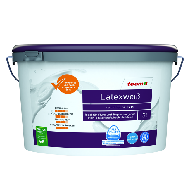 Bild von Latexweiß seidenglänzend 5 l