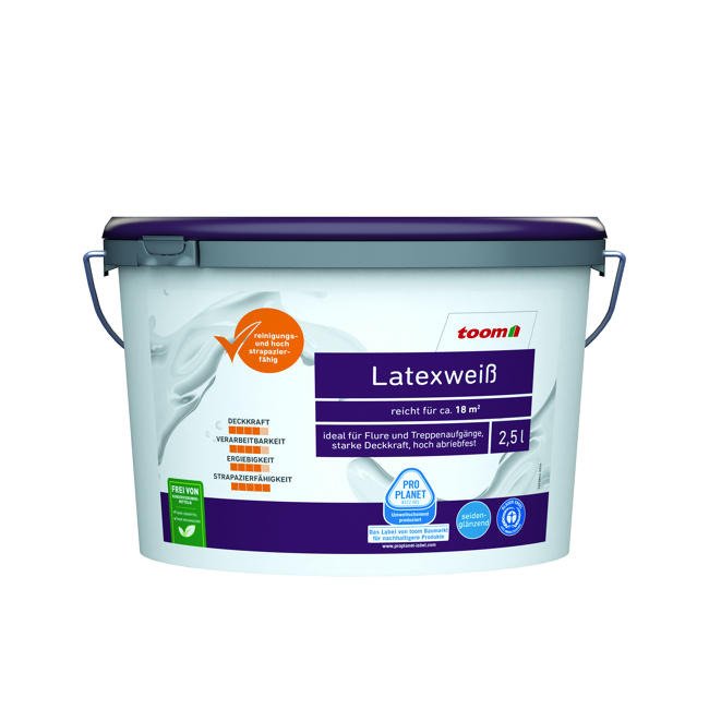 Bild von Latexweiß seidenglänzend 2,5 l