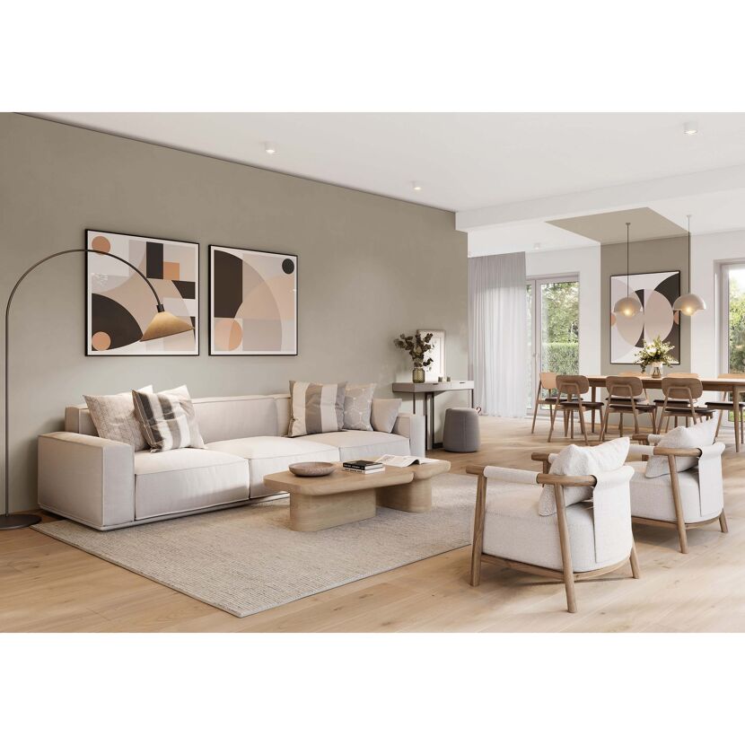 Wohnzimmer in Muschel