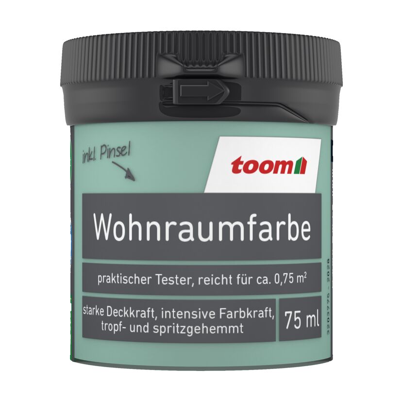 toom Wohnraumfarbe Tester 75 ml inkl. Pinsel