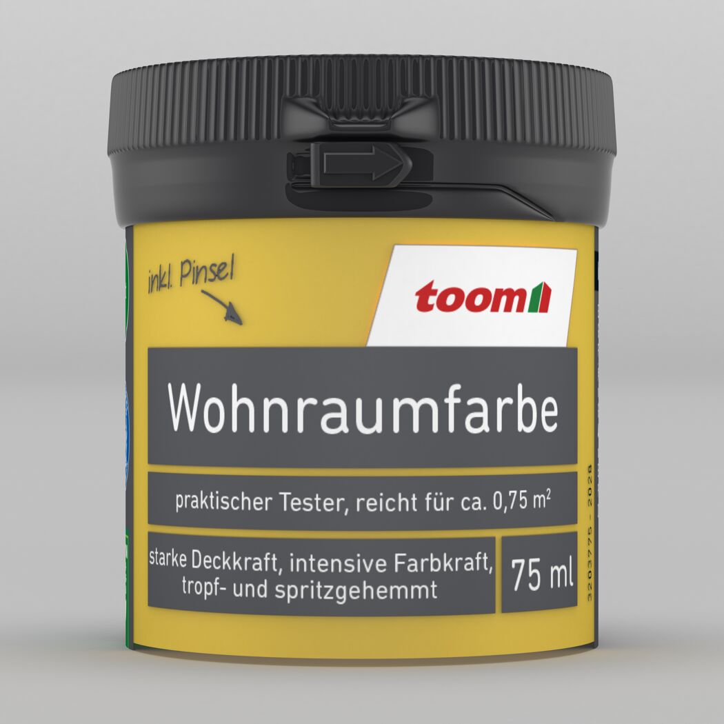 toom Wohnraumfarbe Tester 75 ml inkl. Pinsel
