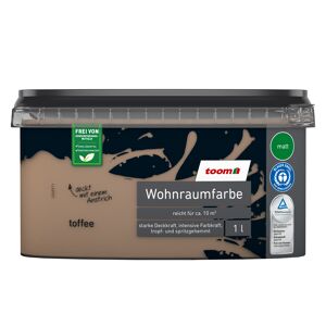 Wohnraumfarbe 'Toffee' braun matt 1 l