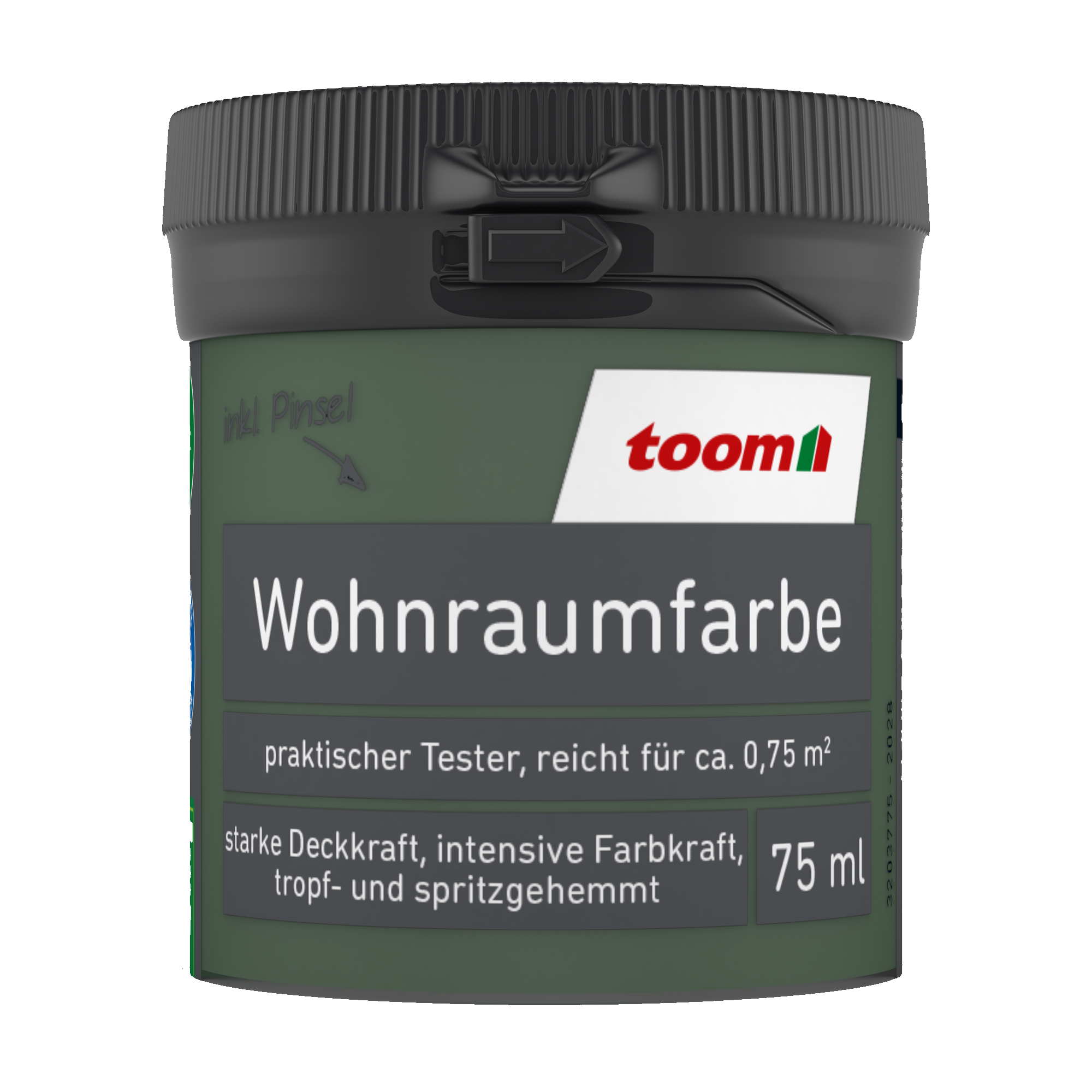 Wohnraumfarbe waldgrün matt 75 ml + product picture