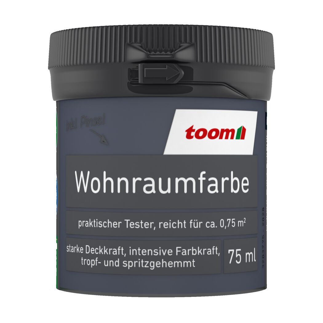 toom Wohnraumfarbe, 75 ml, inkl. Pinsel