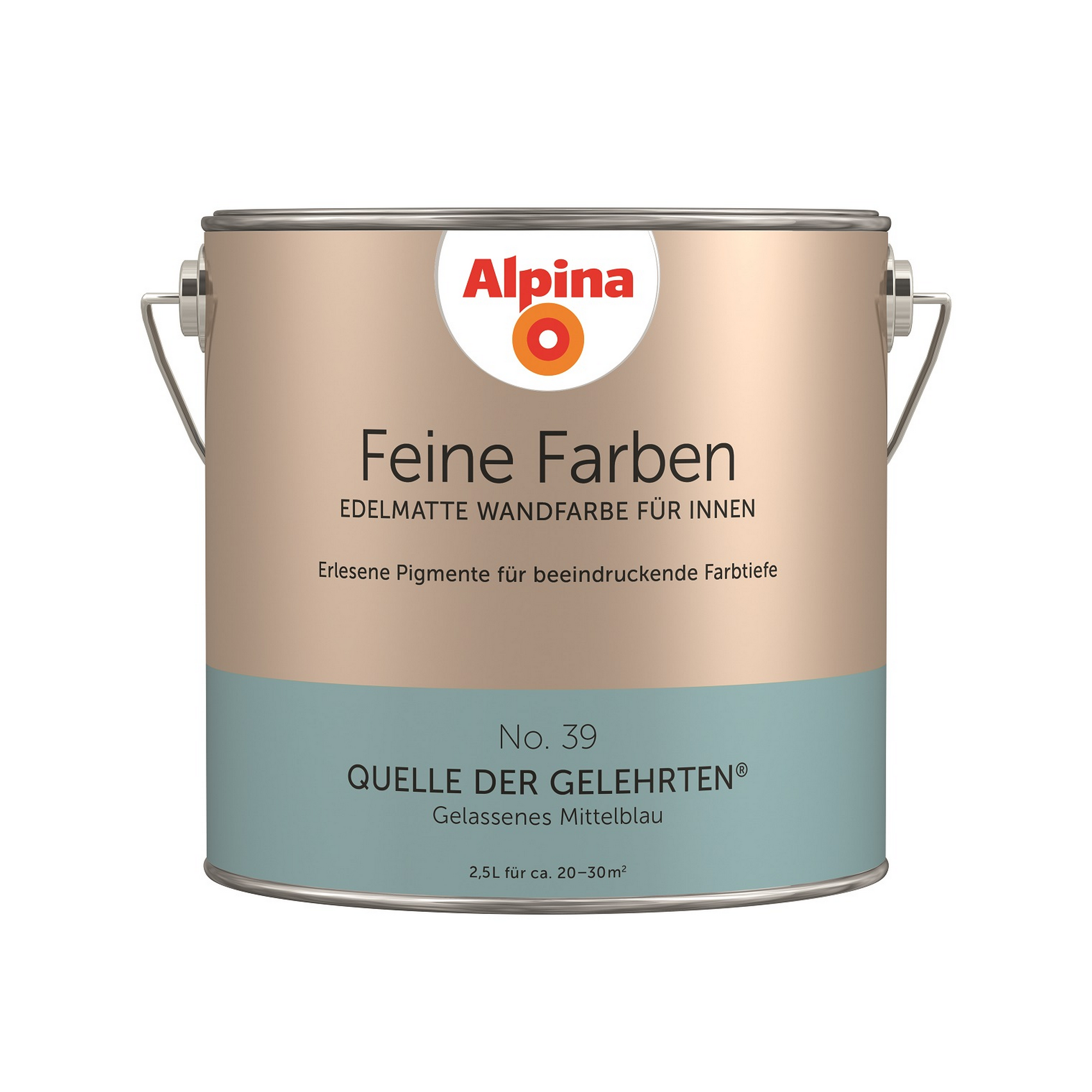 Feine Farben 'Quelle der Gelehrten' mittelblau seidenmatt 2,5 l