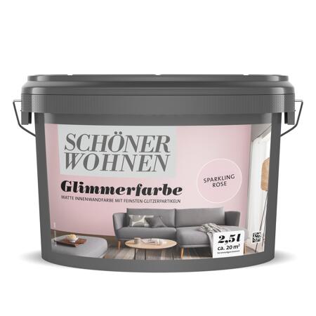 2. Bild von Glimmerfarbe 'Sparkling Rose' rosa matt 2,5 l