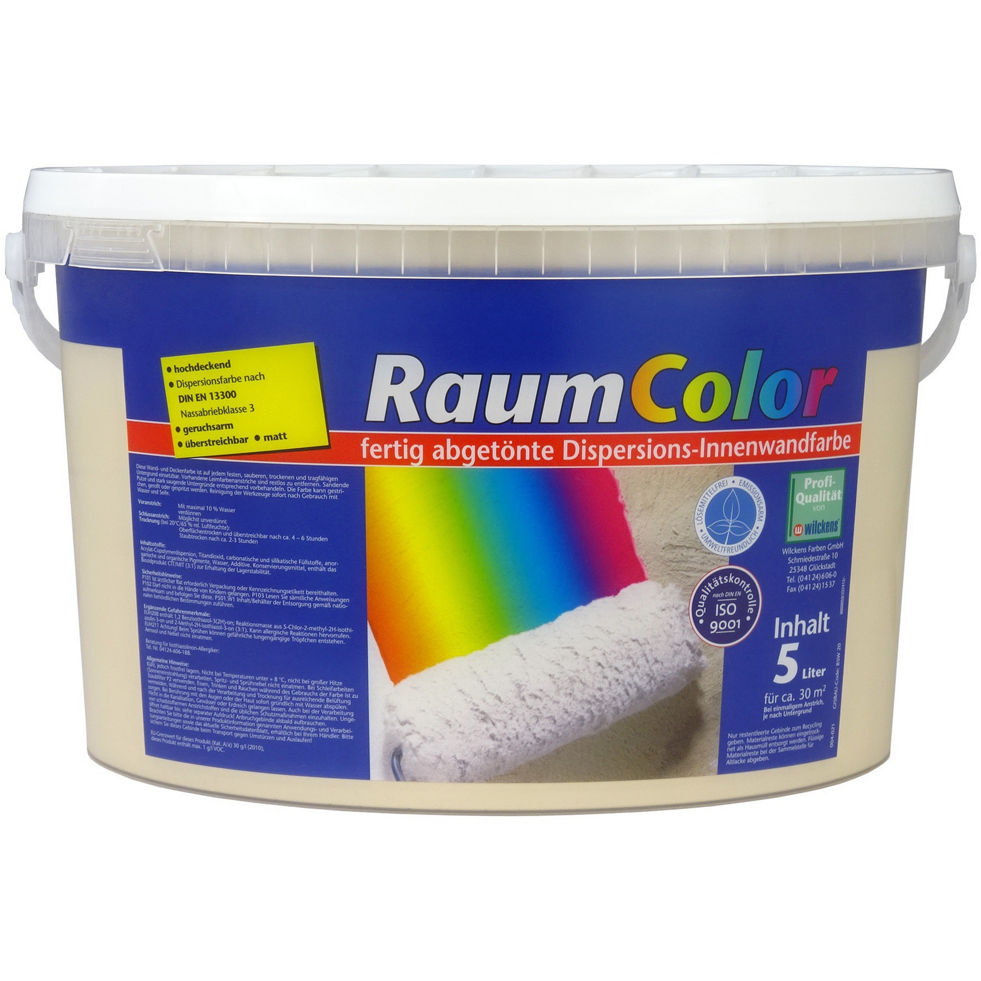 Wand- und Deckenfarbe 'RaumColor' hellbraun 5 l + product picture