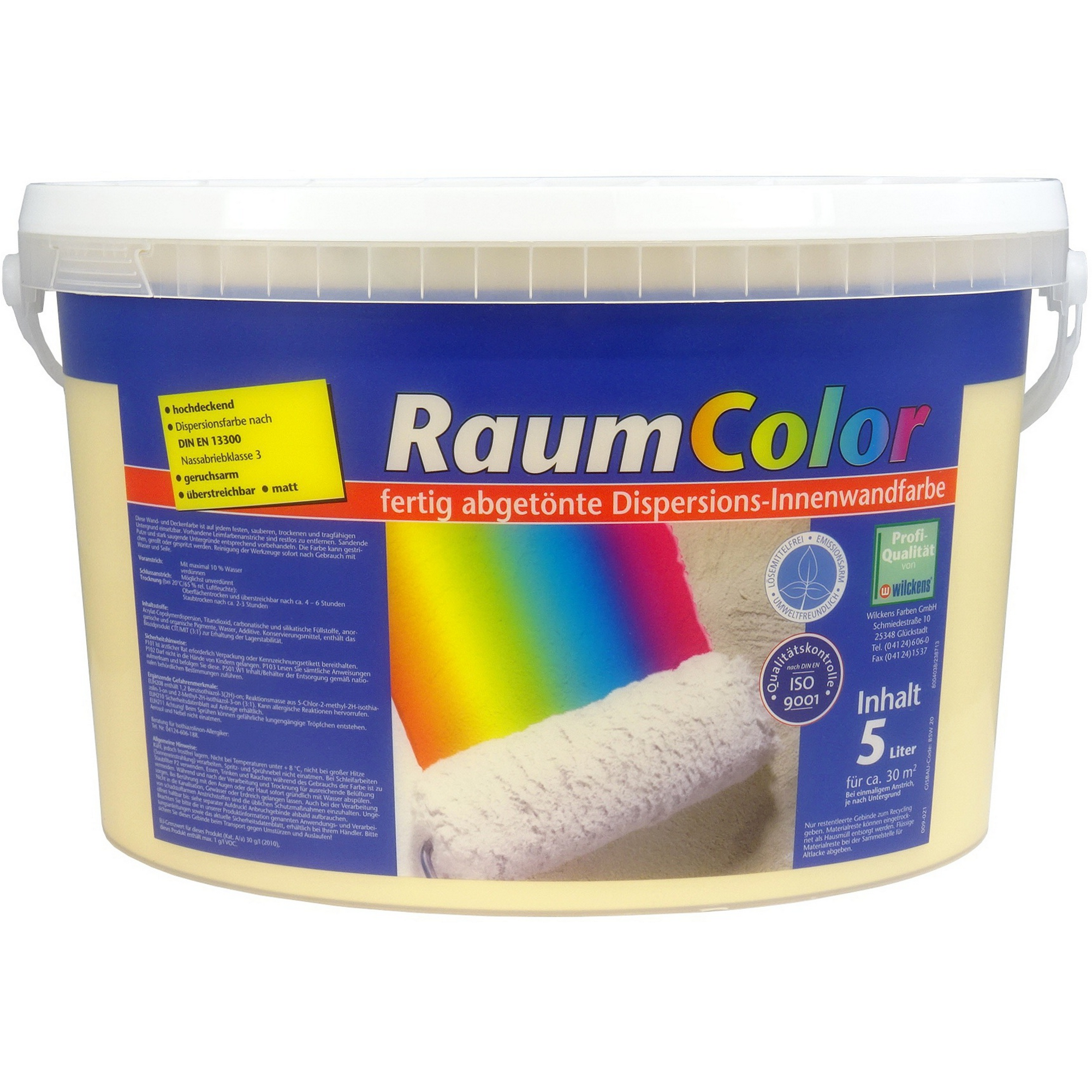 Wand- und Deckenfarbe 'RaumColor' papayafarben 5 l + product picture
