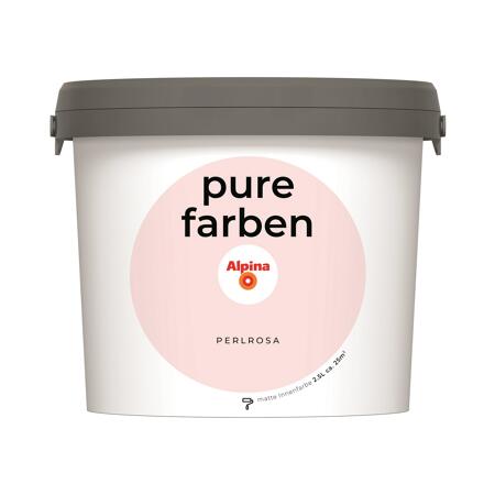 2. Bild von Wandfarbe 'pure farben' perlrosa matt 2,5 l