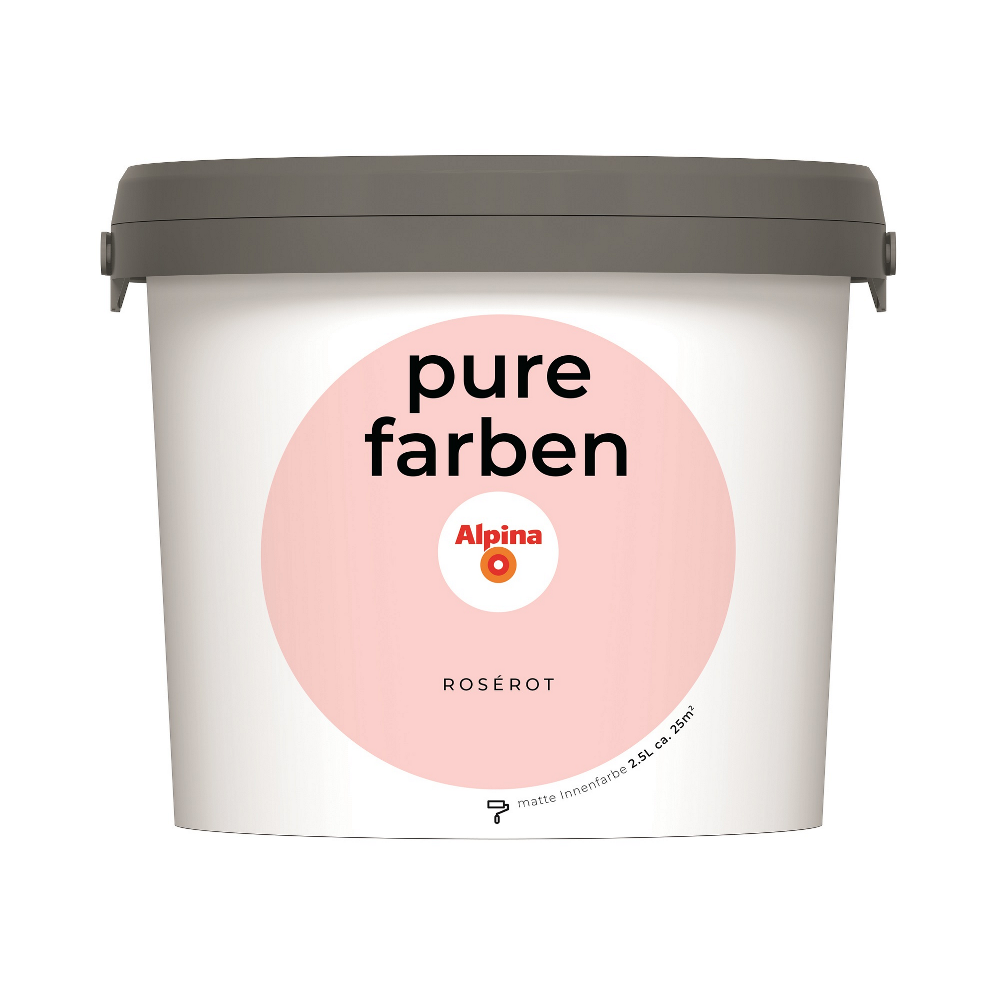 Wandfarbe 'Pure Farben' rosérot matt 2,5 l + product picture