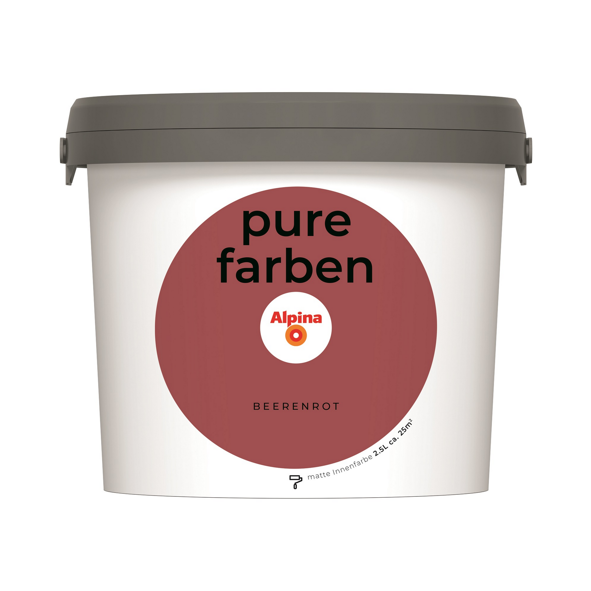 Wandfarbe 'Pure Farben' beerenrot matt 2,5 l + product picture