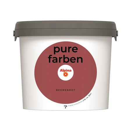 2. Bild von Wandfarbe 'Pure Farben' beerenrot matt 2,5 l