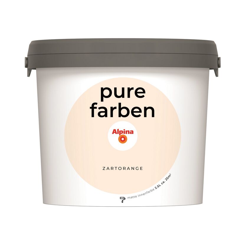 Alpnia Pure Farben, Zartorange, 2,5L