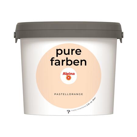 2. Bild von Wandfarbe 'Pure Farben' pastellorange matt 2,5 l