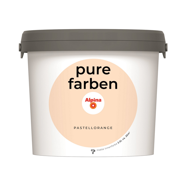 Bild von Wandfarbe 'Pure Farben' pastellorange matt 2,5 l
