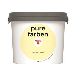 Wandfarbe 'Pure Farben' vanillegelb matt 2,5 l