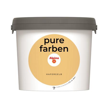 2. Bild von Wandfarbe 'Pure Farben' hafergelb matt 2,5 l