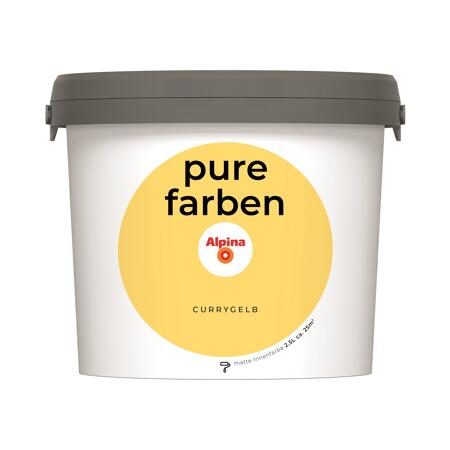 2. Bild von Wandfarbe 'Pure Farben' currygelb matt 2,5 l