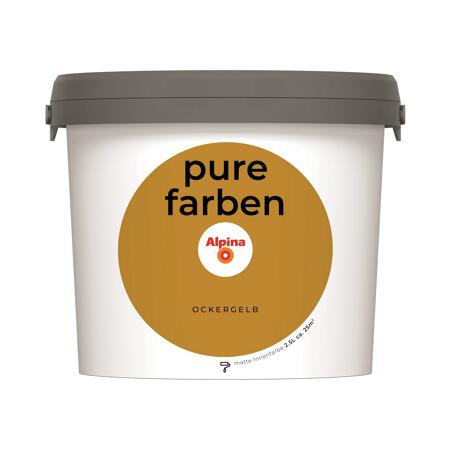 2. Bild von Wandfarbe 'Pure Farben' ockergelb matt 2,5 l