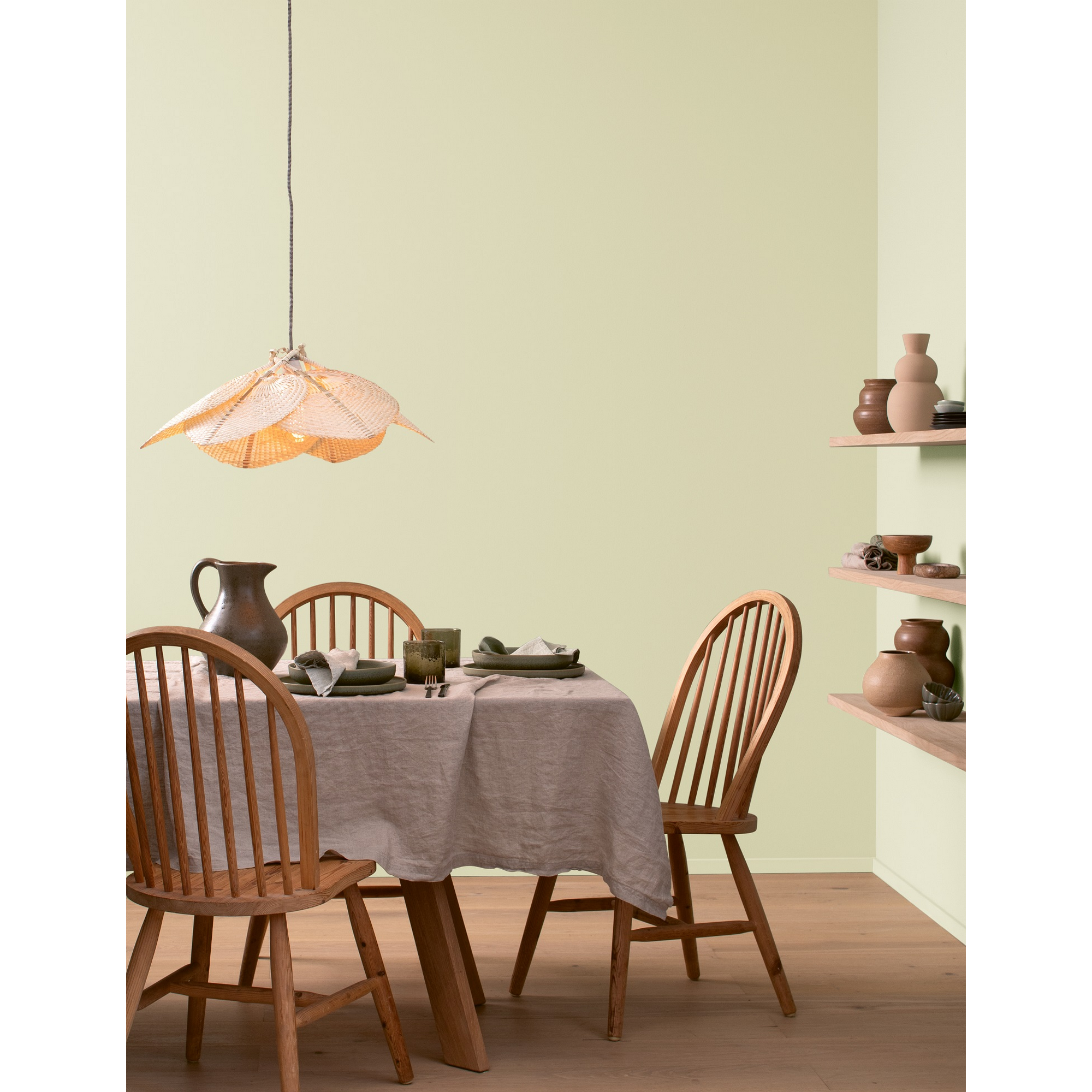 Wandfarbe 'Pure Farben' blassgrün matt 2,5 l + product picture
