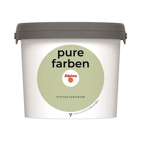 2. Bild von Wandfarbe 'Pure Farben' pistaziengrün matt 2,5 l
