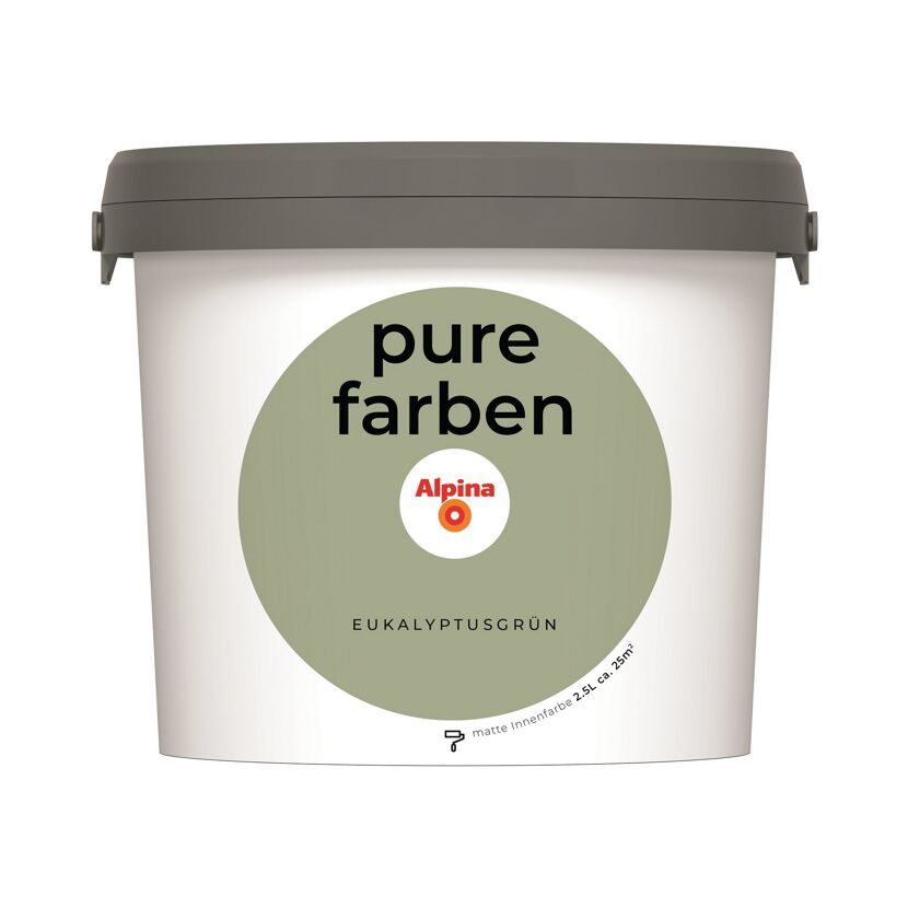 Eimer Alpina Pure Farben Eukalyptusgrün
